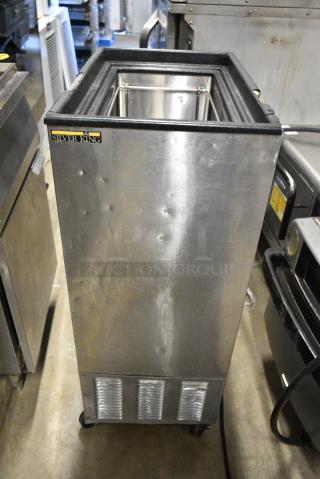 Silver King SKFS2/C2 Stainless Steel Commercial Mobile Ice Cream Dipping Cabinet on Commercial Casters. Tested and Working! - Item #1177914