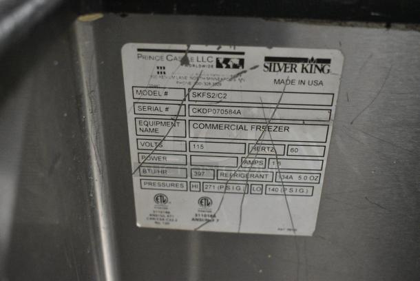 Silver King SKFS2/C2 Stainless Steel Commercial Mobile Ice Cream Dipping Cabinet on Commercial Casters. Tested and Working! - Image 7 of 7