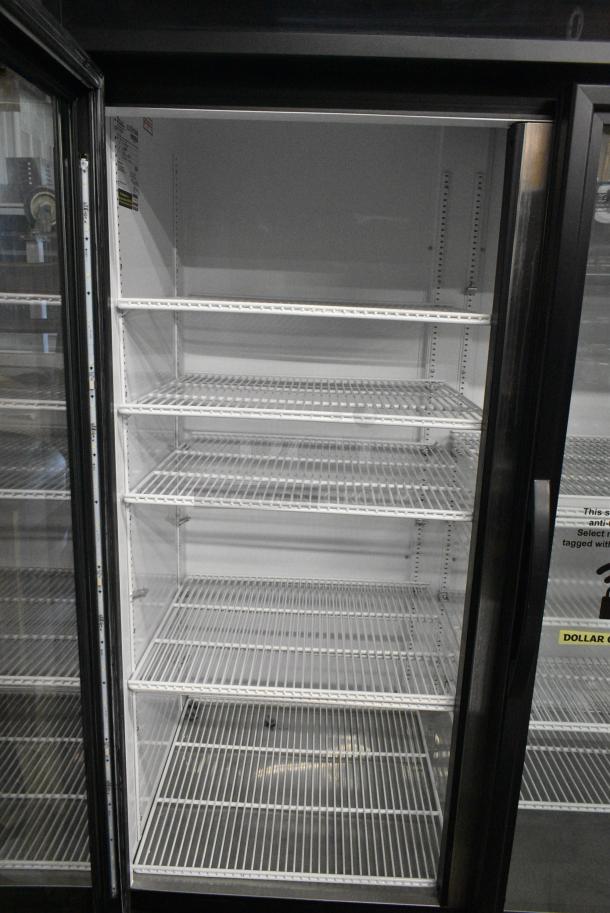 2016 True GDM-72-HC Metal Commercial 3 Door Reach In Cooler Merchandiser w/ Poly Coated Racks. 115 Volts, 1 Phase. Tested and Working! - Image 4 of 7