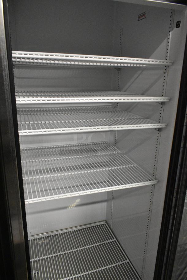 2016 True GDM-72-HC Metal Commercial 3 Door Reach In Cooler Merchandiser w/ Poly Coated Racks. 115 Volts, 1 Phase. Tested and Working! - Image 6 of 7