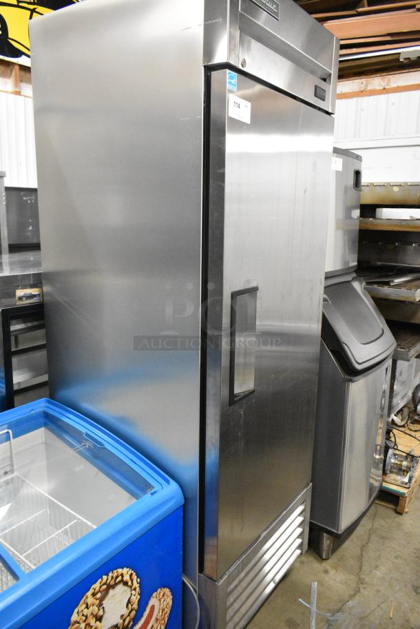2019 True T-23F-HC Stainless Steel Commercial Single Door Reach In Freezer w/ Poly Coated Racks on Commercial Casters. 115 Votst, 1 Phase. Tested and Working! - Image 2 of 6