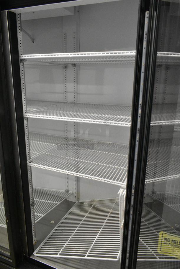 2016 True GDM-72-HC Metal Commercial 3 Door Reach In Cooler Merchandiser w/ Poly Coated Racks. 115 Volts, 1 Phase. Tested and Working! - Image 3 of 6