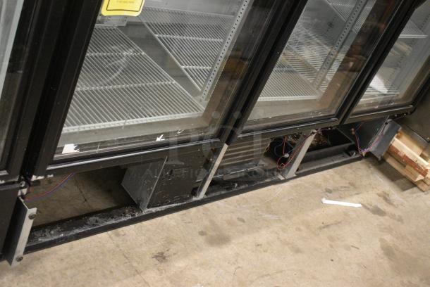 2016 True GDM-72-HC Metal Commercial 3 Door Reach In Cooler Merchandiser w/ Poly Coated Racks. 115 Volts, 1 Phase. Tested and Working! - Image 3 of 7