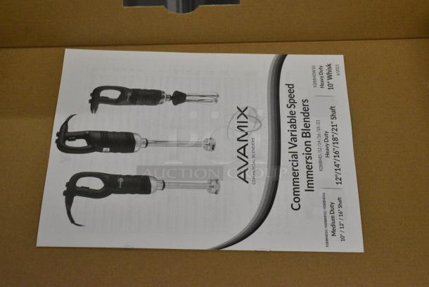 3 BRAND NEW SCRATCH AND DENT! AvaMix 928IBMD10DX 10" Medium-Duty Variable Speed Immersion Blender. 3 Times Your Bid! - Image 5 of 9