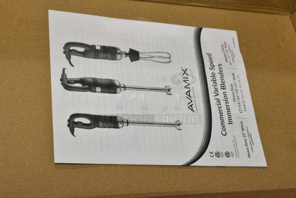 5 BRAND NEW SCRATCH AND DENT! AvaMix 928IBMD16 16" Medium-Duty Variable Speed Immersion Blender - 3/4 hp. 120 Volts, 1 Phase. 5 Times Your Bid! - Image 6 of 19