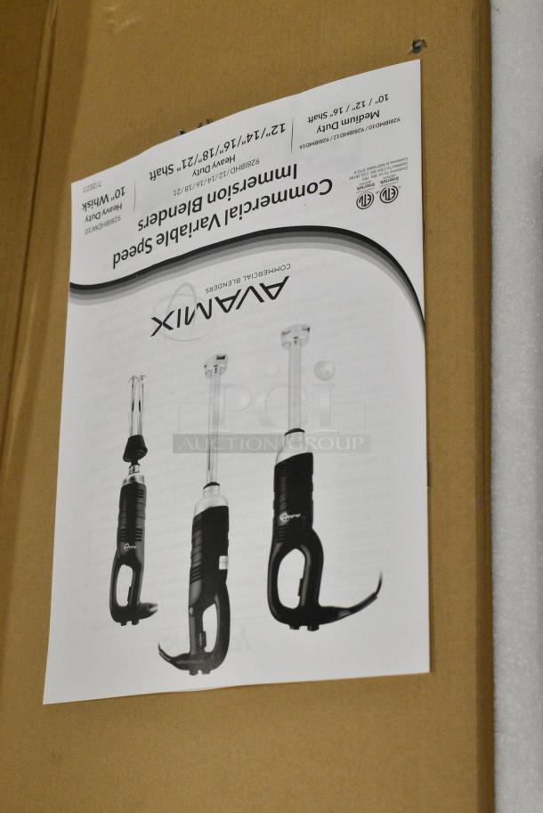 5 BRAND NEW SCRATCH AND DENT! AvaMix 928IBMD16 16" Medium-Duty Variable Speed Immersion Blender - 3/4 hp. 120 Volts, 1 Phase. 5 Times Your Bid! - Image 13 of 19