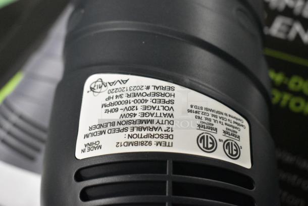 5 BRAND NEW SCRATCH AND DENT! AvaMix 928IBMD16 16" Medium-Duty Variable Speed Immersion Blender - 3/4 hp. 120 Volts, 1 Phase. 5 Times Your Bid! - Image 19 of 19
