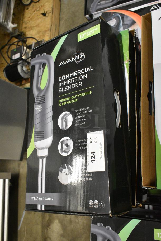 3 BRAND NEW SCRATCH AND DENT! AvaMix 928IBMD12 12" Medium-Duty Variable Speed Immersion Blender - 3/4 hp, AvaMix 928IBMD16 16" Medium-Duty Variable Speed Immersion Blender - 3/4 hp. 120 Volts, 1 Phase. 3 Times Your Bid! - Image 2 of 18