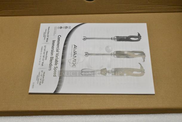 4 BRAND NEW SCRATCH AND DENT! AvaMix 928IBMD16 16" Medium-Duty Variable Speed Immersion Blender - 3/4 hp. 120 Volts, 1 Phase. 4 Times Your Bid! - Image 4 of 9
