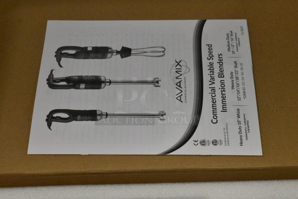 BRAND NEW SCRATCH AND DENT! AvaMix 928IBMD16 16" Medium-Duty Variable Speed Immersion Blender - 3/4 hp. 120 Volts, 1 Phase. - Image 3 of 9