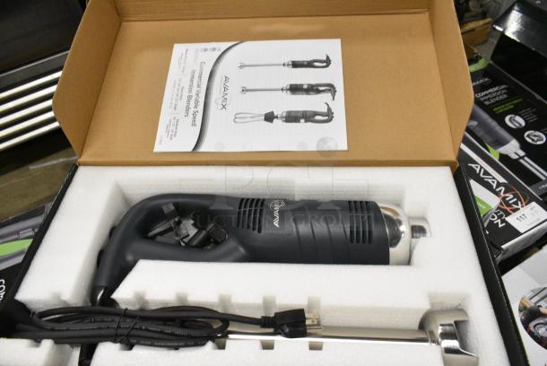 BRAND NEW SCRATCH AND DENT! AvaMix 928IBMD16 16" Medium-Duty Variable Speed Immersion Blender - 3/4 hp. 120 Volts, 1 Phase. - Image 1 of 9