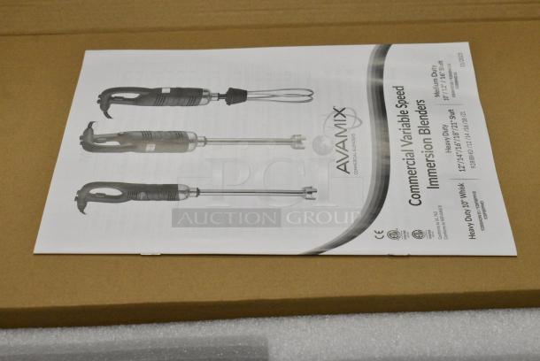 5 BRAND NEW SCRATCH AND DENT! AvaMix 928IBHD21 21" Heavy-Duty Variable Speed Immersion Blender - 1 1/4 hp. 120 Volts, 1 Phase. 5 Times Your Bid! - Image 2 of 10