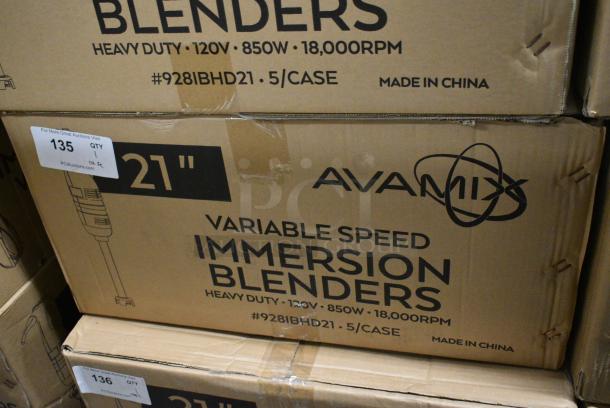 5 BRAND NEW SCRATCH AND DENT! AvaMix 928IBHD21 21" Heavy-Duty Variable Speed Immersion Blender - 1 1/4 hp. 120 Volts, 1 Phase. 5 Times Your Bid! - Image 9 of 10