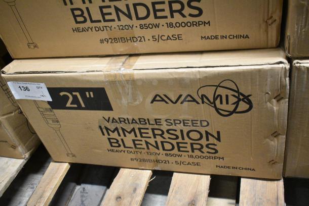 5 BRAND NEW SCRATCH AND DENT! AvaMix 928IBHD21 21" Heavy-Duty Variable Speed Immersion Blender - 1 1/4 hp. 120 Volts, 1 Phase. 5 Times Your Bid! - Image 9 of 10