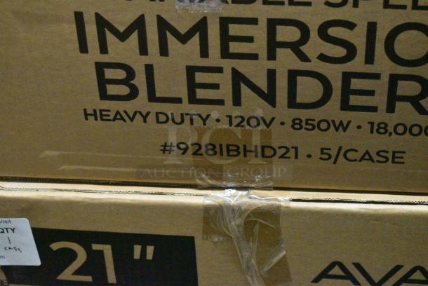 5 BRAND NEW SCRATCH AND DENT! AvaMix 928IBHD21 21" Heavy-Duty Variable Speed Immersion Blender - 1 1/4 hp. 120 Volts, 1 Phase. 5 Times Your Bid! - Image 10 of 10