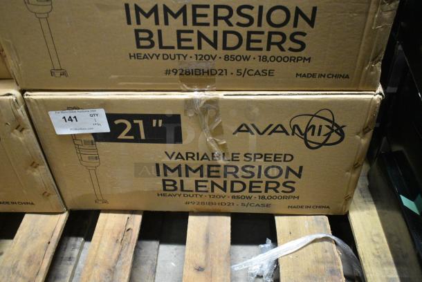 5 BRAND NEW SCRATCH AND DENT! AvaMix 928IBHD21 21" Heavy-Duty Variable Speed Immersion Blender - 1 1/4 hp. 120 Volts, 1 Phase. 5 Times Your Bid! - Image 9 of 10