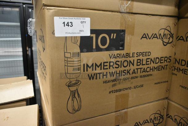 5 BRAND NEW SCRATCH AND DENT! AvaMix 928IBHDW10 Heavy-Duty Variable Speed Immersion Blender with 10" Whisk - 1 1/4 hp. 120 Volts, 1 Phase. 5 Times Your Bid! - Image 11 of 12