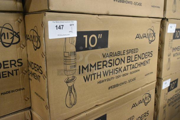 5 BRAND NEW SCRATCH AND DENT! AvaMix 928IBHDW10 Heavy-Duty Variable Speed Immersion Blender with 10" Whisk - 1 1/4 hp. 120 Volts, 1 Phase. 5 Times Your Bid! - Image 11 of 12