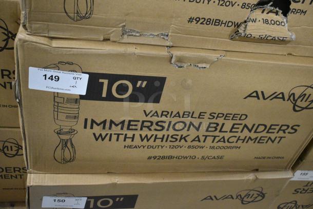 5 BRAND NEW SCRATCH AND DENT! AvaMix 928IBHDW10 Heavy-Duty Variable Speed Immersion Blender with 10" Whisk - 1 1/4 hp. 120 Volts, 1 Phase. 5 Times Your Bid! - Image 11 of 12