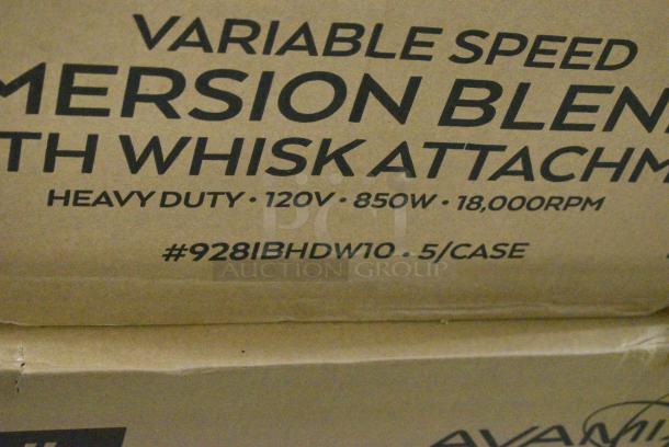 5 BRAND NEW SCRATCH AND DENT! AvaMix 928IBHDW10 Heavy-Duty Variable Speed Immersion Blender with 10" Whisk - 1 1/4 hp. 120 Volts, 1 Phase. 5 Times Your Bid! - Image 12 of 12