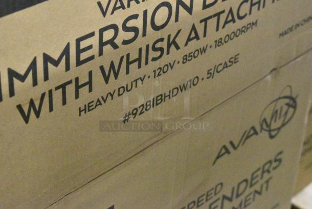 5 BRAND NEW SCRATCH AND DENT! AvaMix 928IBHDW10 Heavy-Duty Variable Speed Immersion Blender with 10" Whisk - 1 1/4 hp. 120 Volts, 1 Phase. 5 Times Your Bid! - Image 12 of 12