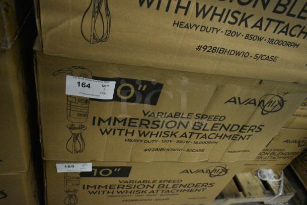 5 BRAND NEW SCRATCH AND DENT! AvaMix 928IBHDW10 Heavy-Duty Variable Speed Immersion Blender with 10" Whisk - 1 1/4 hp. 120 Volts, 1 Phase. 5 Times Your Bid! - Image 11 of 12