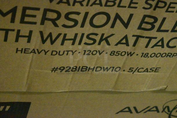 5 BRAND NEW SCRATCH AND DENT! AvaMix 928IBHDW10 Heavy-Duty Variable Speed Immersion Blender with 10" Whisk - 1 1/4 hp. 120 Volts, 1 Phase. 5 Times Your Bid! - Image 12 of 12