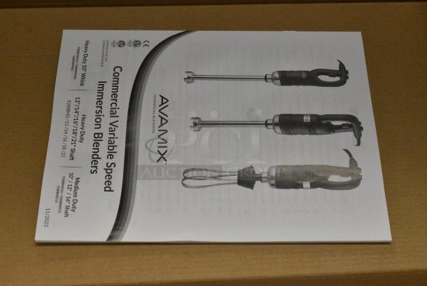 5 BRAND NEW SCRATCH AND DENT! AvaMix 928IBHD18 18" Heavy-Duty Variable Speed Immersion Blender - 1 1/4 hp. 120 Volts, 1 Phase. 5 Times Your Bid! - Image 3 of 13