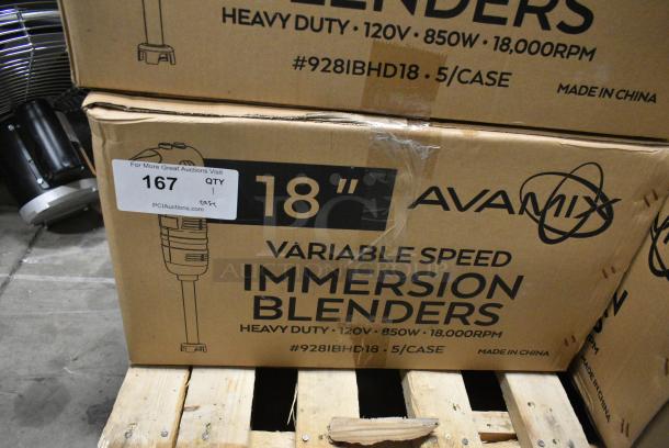 5 BRAND NEW SCRATCH AND DENT! AvaMix 928IBHD18 18" Heavy-Duty Variable Speed Immersion Blender - 1 1/4 hp. 120 Volts, 1 Phase. 5 Times Your Bid! - Image 12 of 13