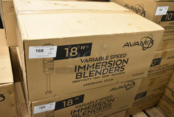 5 BRAND NEW SCRATCH AND DENT! AvaMix 928IBHD18 18" Heavy-Duty Variable Speed Immersion Blender - 1 1/4 hp. 120 Volts, 1 Phase. 5 Times Your Bid! - Image 12 of 13