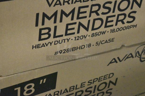 5 BRAND NEW SCRATCH AND DENT! AvaMix 928IBHD18 18" Heavy-Duty Variable Speed Immersion Blender - 1 1/4 hp. 120 Volts, 1 Phase. 5 Times Your Bid! - Image 13 of 13