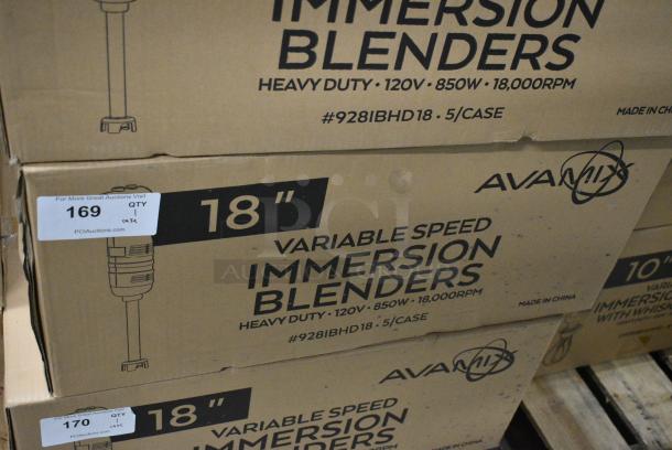 5 BRAND NEW SCRATCH AND DENT! AvaMix 928IBHD18 18" Heavy-Duty Variable Speed Immersion Blender - 1 1/4 hp. 120 Volts, 1 Phase. 5 Times Your Bid! - Image 12 of 13