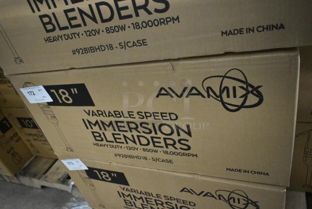 5 BRAND NEW SCRATCH AND DENT! AvaMix 928IBHD18 18" Heavy-Duty Variable Speed Immersion Blender - 1 1/4 hp. 120 Volts, 1 Phase. 5 Times Your Bid! - Image 12 of 13