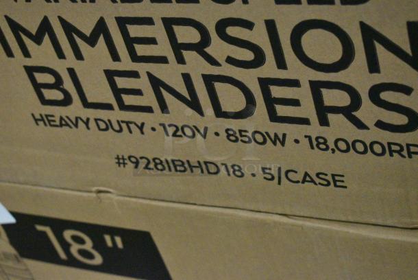 5 BRAND NEW SCRATCH AND DENT! AvaMix 928IBHD18 18" Heavy-Duty Variable Speed Immersion Blender - 1 1/4 hp. 120 Volts, 1 Phase. 5 Times Your Bid! - Image 13 of 13