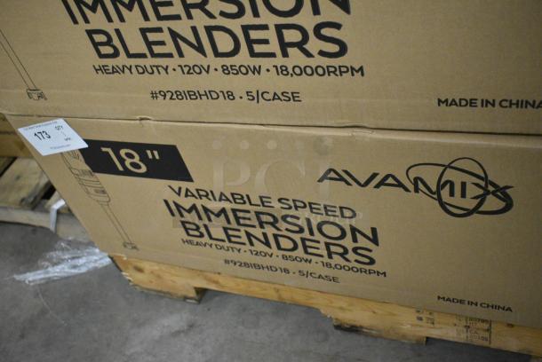 5 BRAND NEW SCRATCH AND DENT! AvaMix 928IBHD18 18" Heavy-Duty Variable Speed Immersion Blender - 1 1/4 hp. 120 Volts, 1 Phase. 5 Times Your Bid! - Image 12 of 13