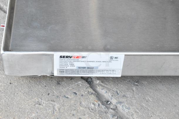 BRAND NEW SCRATCH AND DENT! 2024 ServIt 423HSW2048 48" Stainless Steel Heated Shelf Warmer. 120 Volts, 1 Phase. - Image 11 of 11