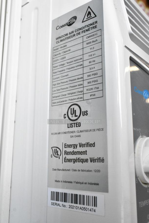 2 CoastAir CMW051C / LG LW6017R Window Mounted Air Conditioners. 115 Volts, 1 Phase. 2 Times Your Bid! Tested and Working! - Image 6 of 10
