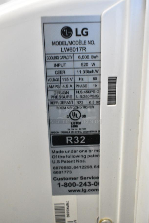 2 LG LW6017R / General Electric AHTC05AAQ2 Window Mounted Air Conditioners. 115 Volts, 1 Phase. 2 Times Your Bid! Tested and Working! - Image 7 of 14
