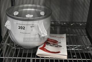 KitchenAid Mixing Bowl w/ Mixing Paddle.