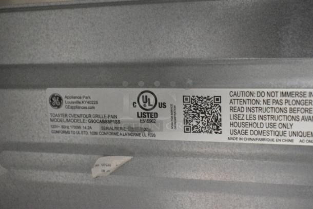 General Electric GE G9OCABSSP1SS Stainless Steel Countertop Toaster Oven. 120 Volts, 1 Phase. Tested and Working! - Image 6 of 7