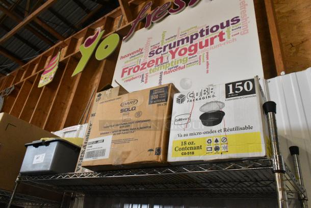 ALL ONE MONEY! Tier Lot of Various Items Including To Go Containers, Solo Food Containers, VersaTainer NC-8168-B Containers and Poly Bus Bin - Image 2 of 8