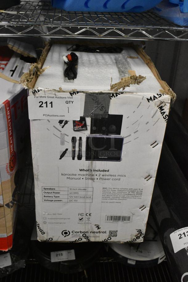 B0BW93TCWN Karaoke Machine. - Image 1 of 4