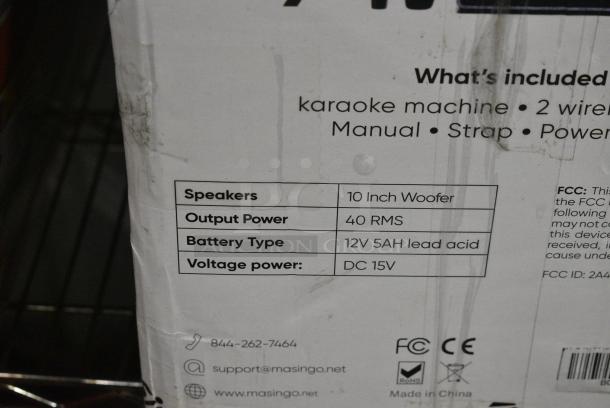 B0BW93TCWN Karaoke Machine. - Image 3 of 4