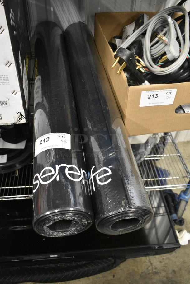 2 SereneLife Black Yoga Mats. 2 Times Your Bid! - Image 2 of 2