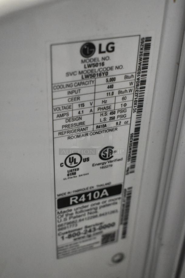 2 LG LW5016 Window Mount Air Conditioner. 115 Volts, 1 Phase. 2 Times Your Bid! Tested and Working! - Image 12 of 12