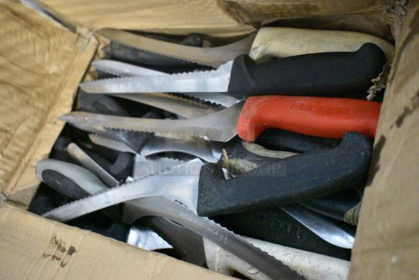 75 SHARPENED Stainless Steel Knives Including Serrated Bread Knife. 75 Times Your Bid! - Image 2 of 4