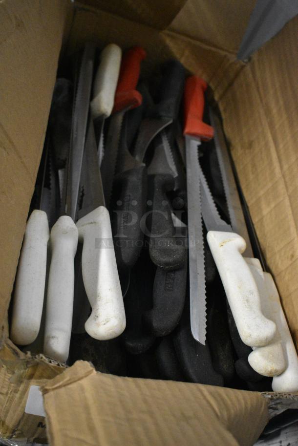 75 SHARPENED Stainless Steel Knives Including Serrated Bread Knife. 75 Times Your Bid! - Image 4 of 4