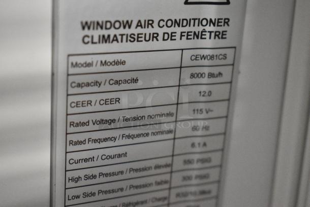 2 Coast Air CEW081CS Window Mount Air Conditioners. 115 Volts, 1 Phase. 2 Times Your Bid! Tested and Working! - Image 4 of 7