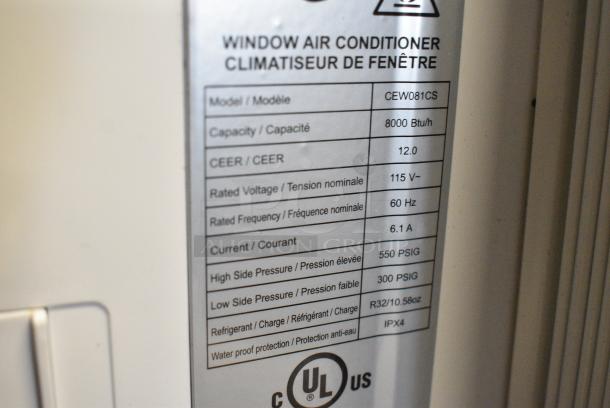 2 Coast Air CEW081CS Window Mount Air Conditioners. 115 Volts, 1 Phase. 2 Times Your Bid! Tested and Working! - Image 7 of 7