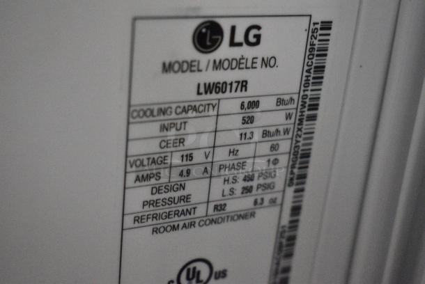 2 LG LW6017R / General Electric AHTC05AAQ2 Window Mount Air Conditioners. 115 Volts, 1 Phase. 2 Times Your Bid! Tested and Working! - Image 5 of 8